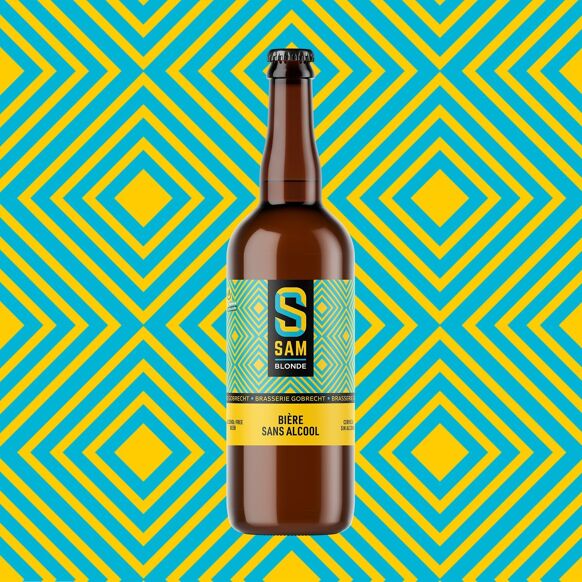 SAM Blonde sans alcool 0,5% 75cl – Image 1