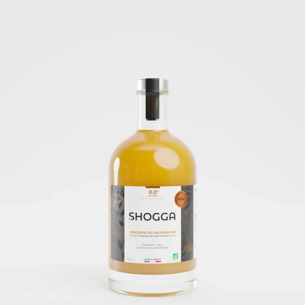 Shogga - Concentré gingembre bio 20cl (gingembre, citron, curcuma poivre) – Image 1